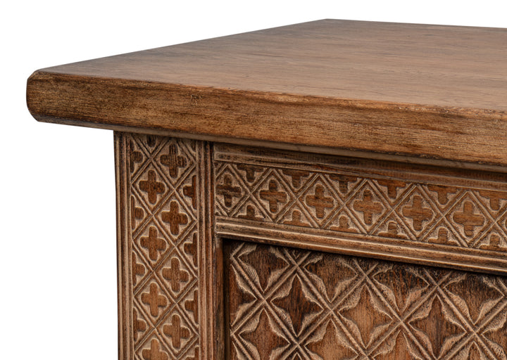 American Home Furniture | Sarreid - Nader Persian Burnt Brown Sideboard