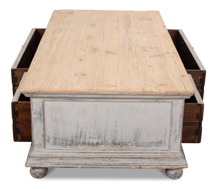 American Home Furniture | Sarreid - Base And Crown Coffee Table