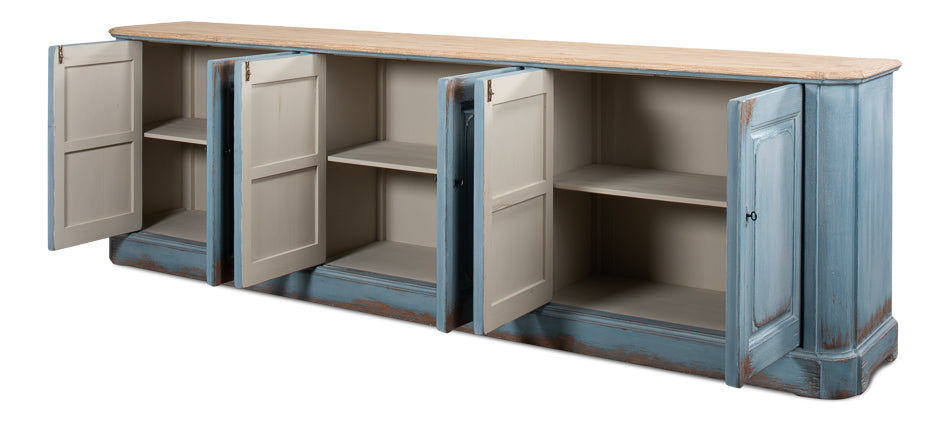 American Home Furniture | Sarreid - Karlsson Sky Blue Sideboard