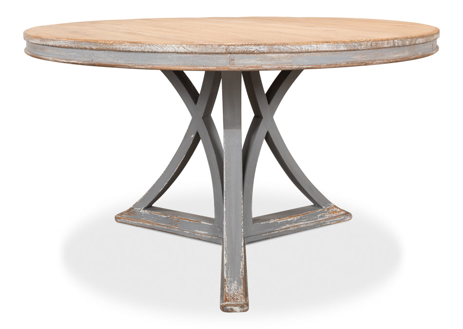 American Home Furniture | Sarreid - Flying Buttress Dining Table - Grey