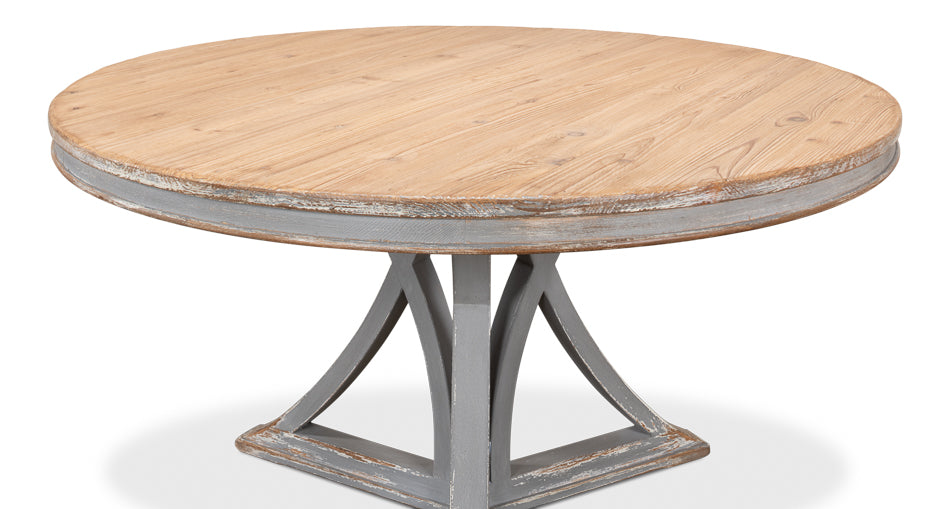 American Home Furniture | Sarreid - Flying Buttress Dining Table - Grey