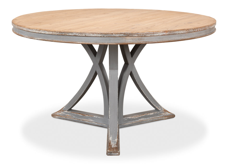 American Home Furniture | Sarreid - Flying Buttress Dining Table - Grey