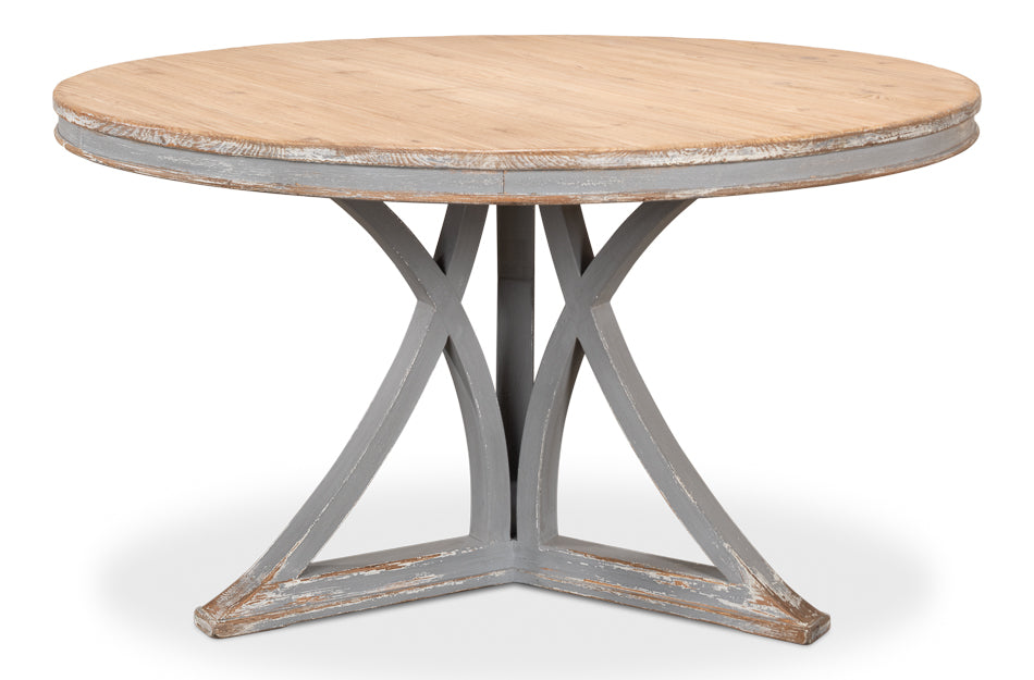 American Home Furniture | Sarreid - Flying Buttress Dining Table - Grey