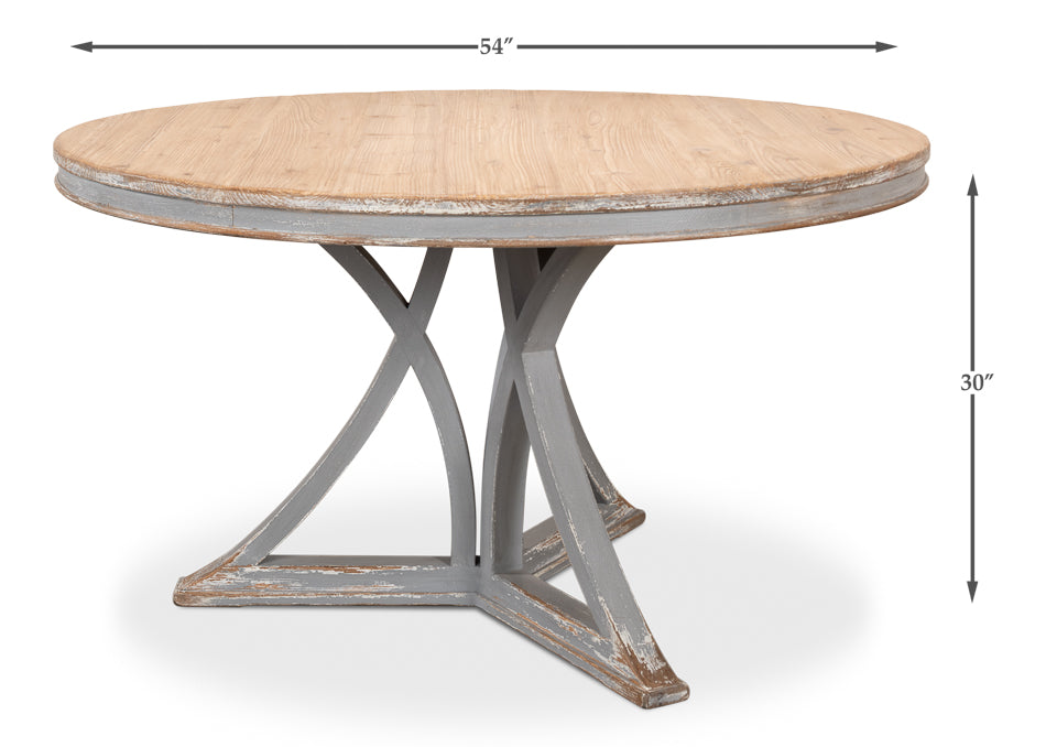 American Home Furniture | Sarreid - Flying Buttress Dining Table - Grey