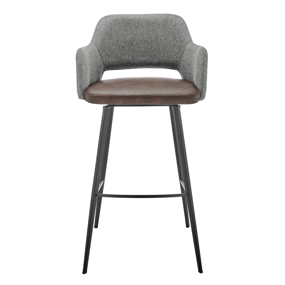 Heathered Gray/Dark Brown