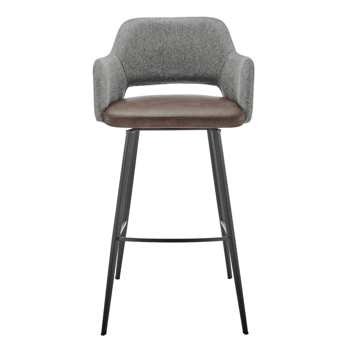 Heathered Gray/Dark Brown