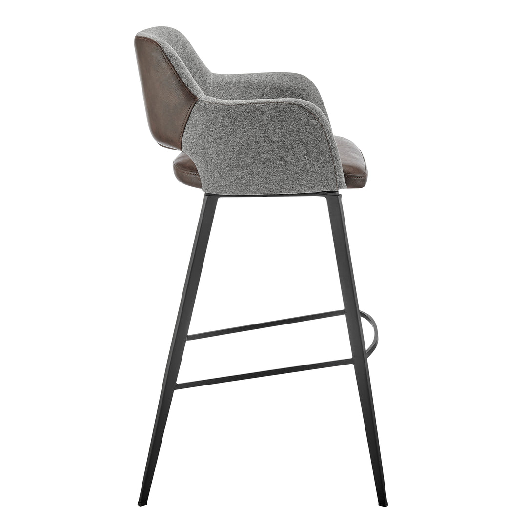 Heathered Gray/Dark Brown