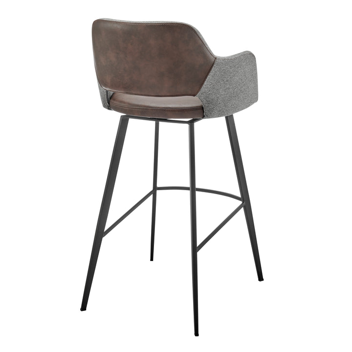 Heathered Gray/Dark Brown