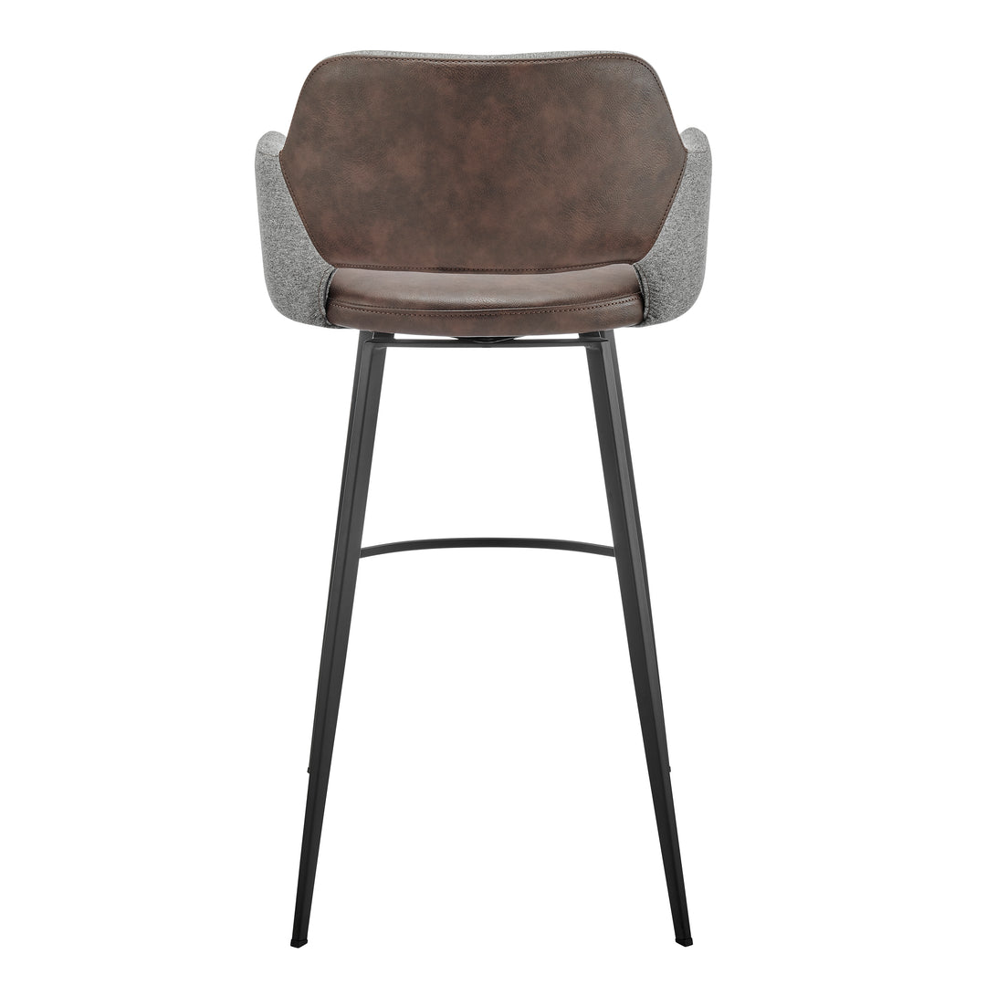 Heathered Gray/Dark Brown