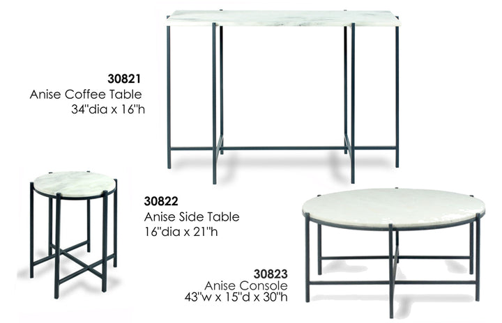 American Home Furniture | Sarreid - Anise Side Table