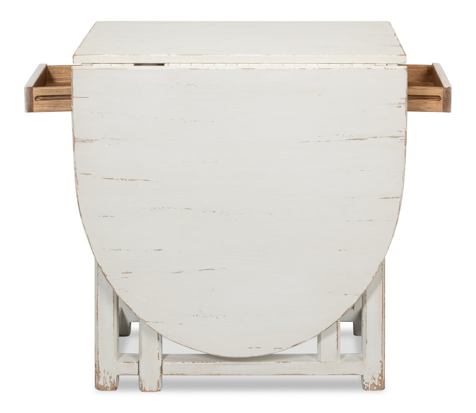 American Home Furniture | Sarreid - Charlie's Woodenhinge Dropleaf Table