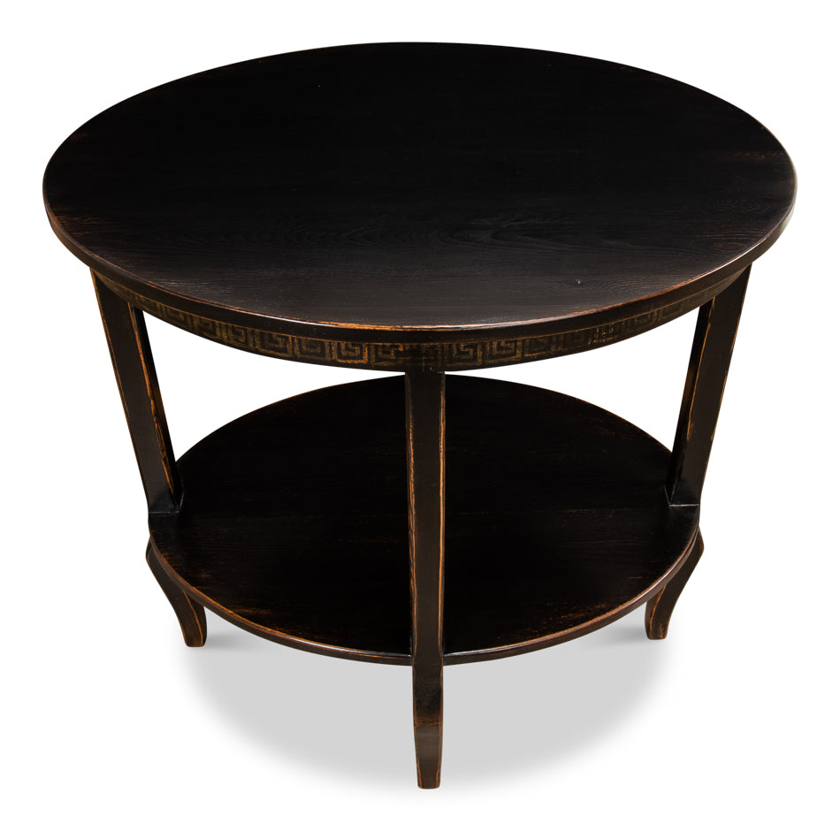 American Home Furniture | Sarreid - Golden Rim Side Table