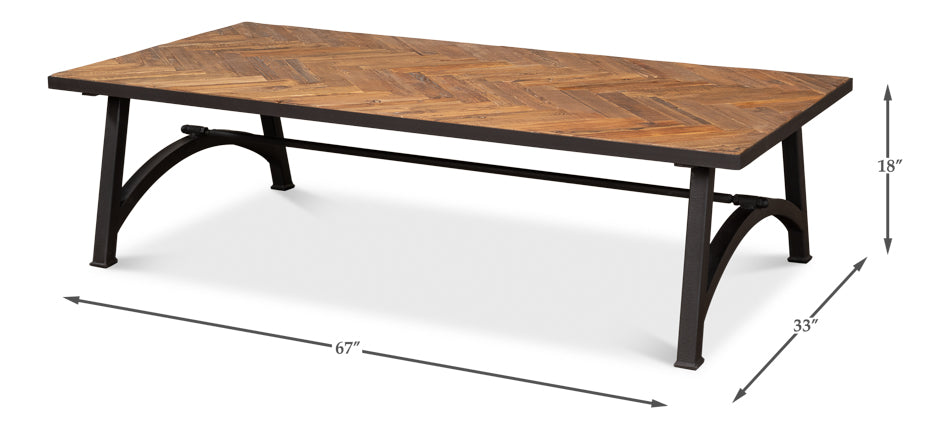 American Home Furniture | Sarreid - Detroit Coffee Table