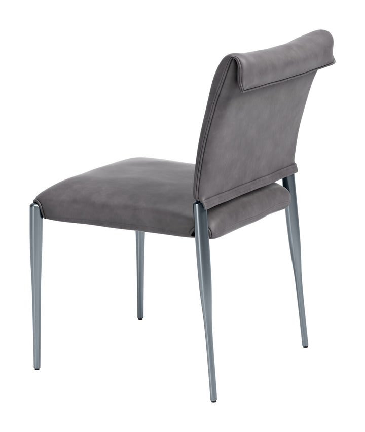 Freesia Dining Chair (Set of 2) Charcoal Gray