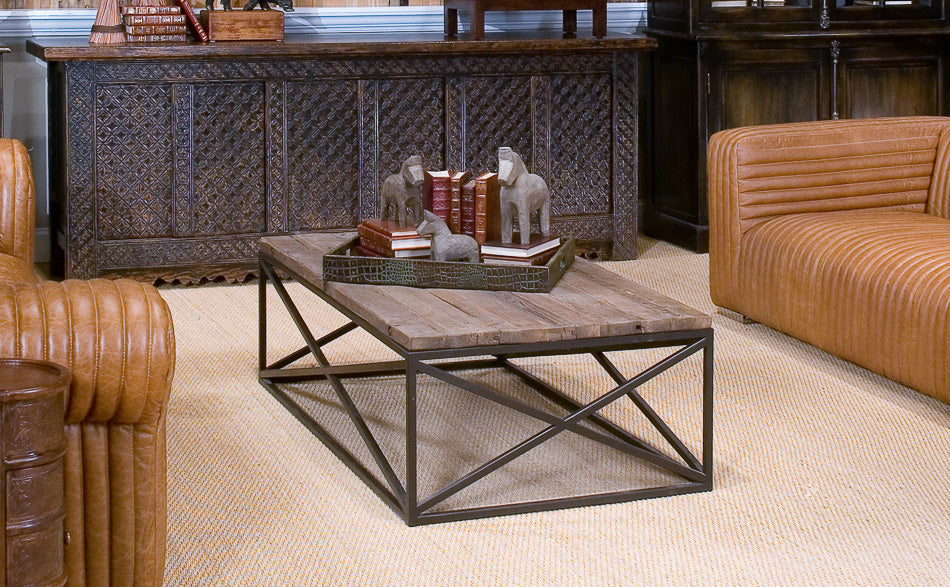 American Home Furniture | Sarreid - Dockworker Board Coffee Table