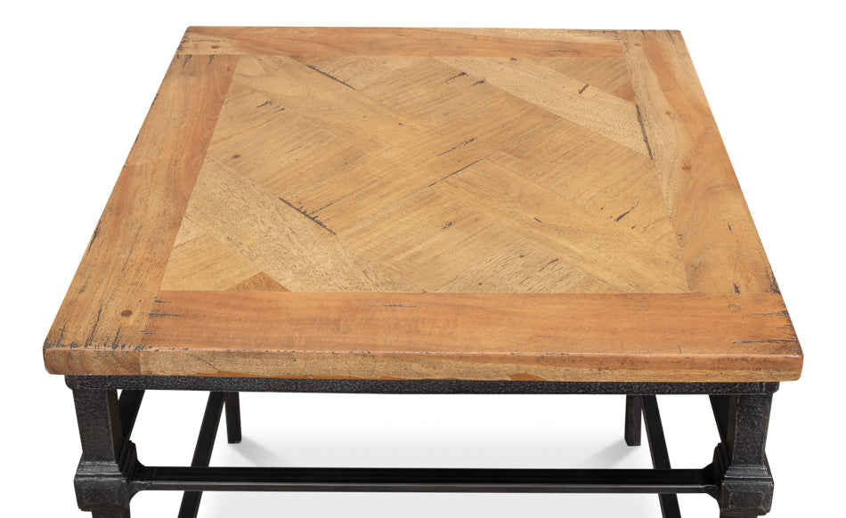 American Home Furniture | Sarreid - Hunter Parquet Side Table