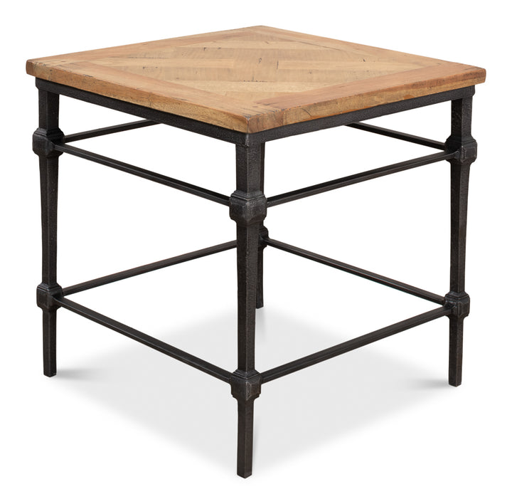 American Home Furniture | Sarreid - Hunter Parquet Side Table