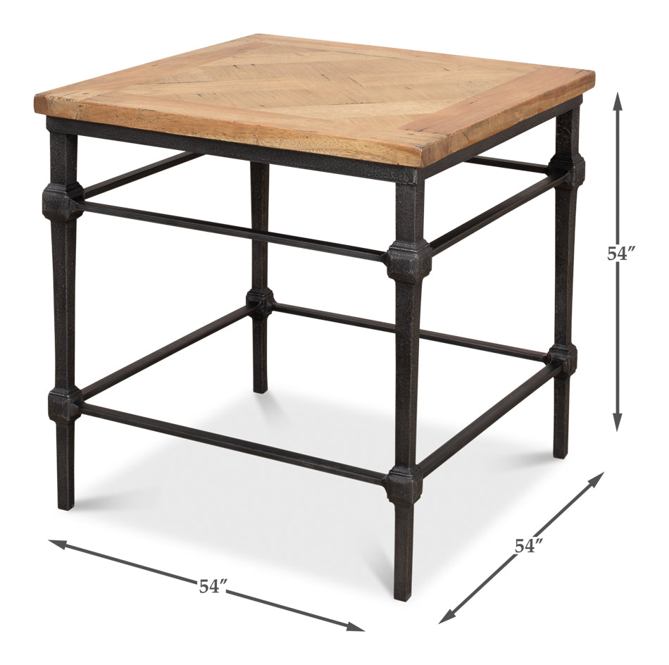 American Home Furniture | Sarreid - Hunter Parquet Side Table