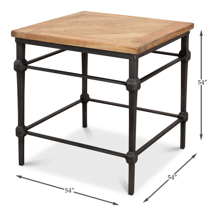 American Home Furniture | Sarreid - Hunter Parquet Side Table