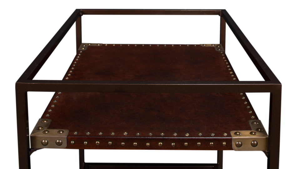 American Home Furniture | Sarreid - Trolley Side Table
