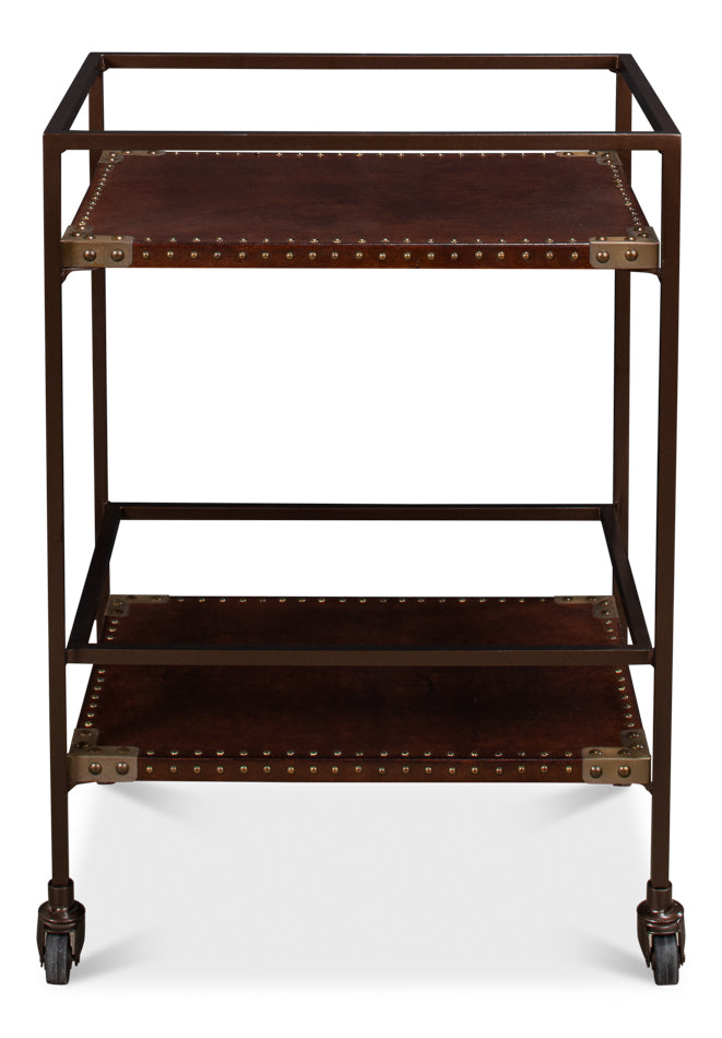 American Home Furniture | Sarreid - Trolley Side Table