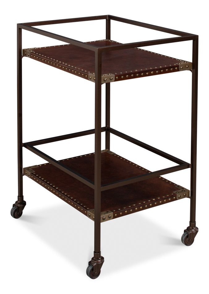 American Home Furniture | Sarreid - Trolley Side Table