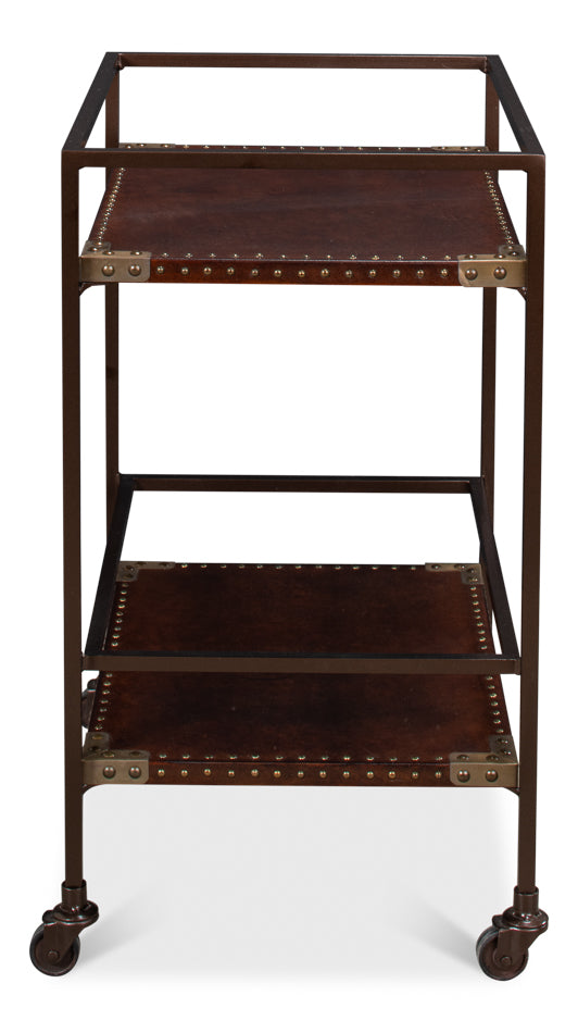 American Home Furniture | Sarreid - Trolley Side Table