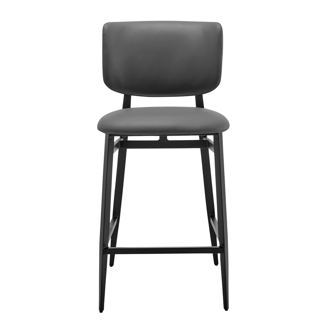 Grey Leatherette / Black