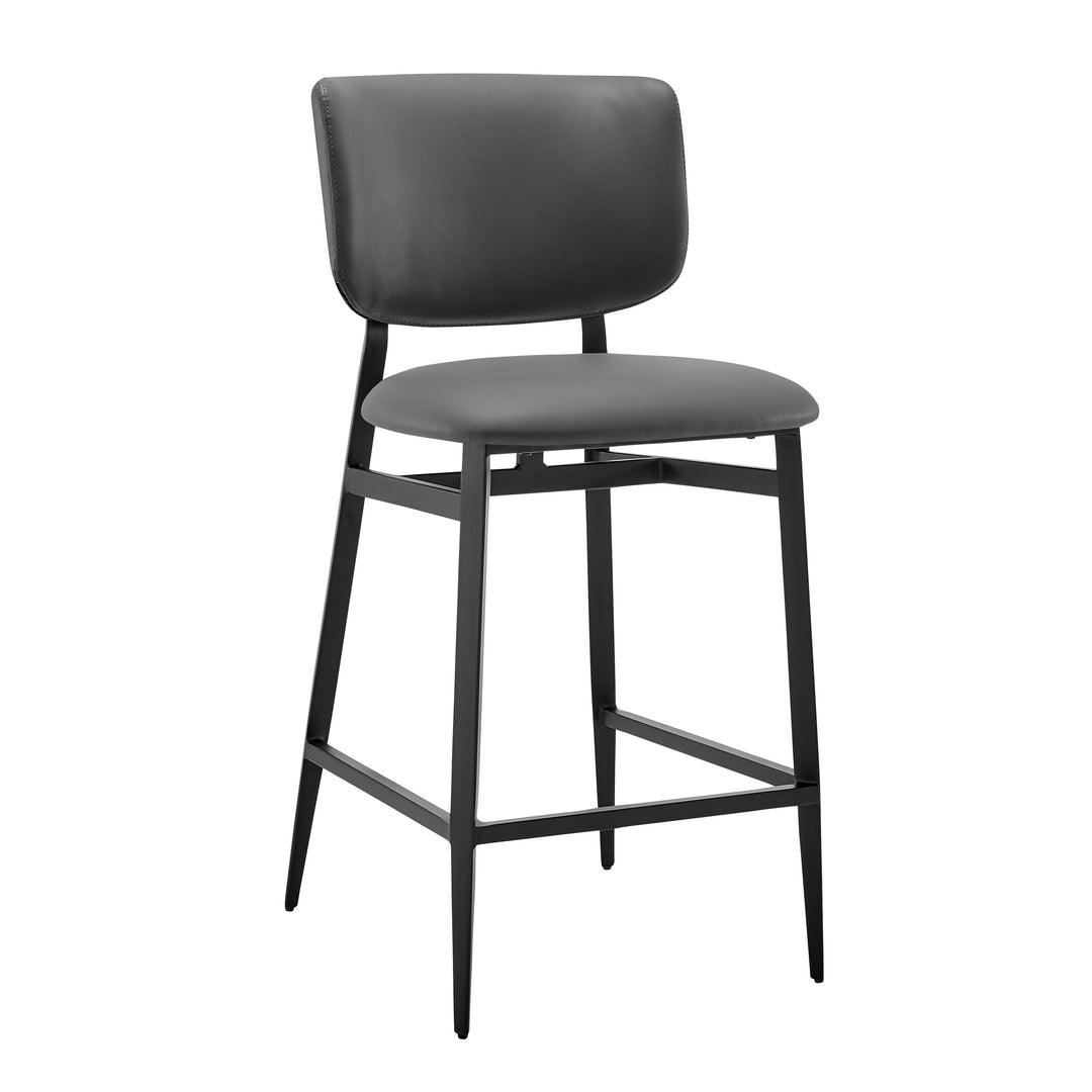 Grey Leatherette / Black