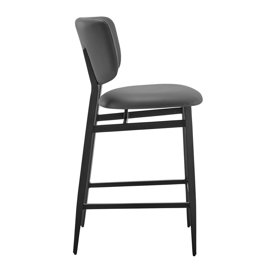 Grey Leatherette / Black