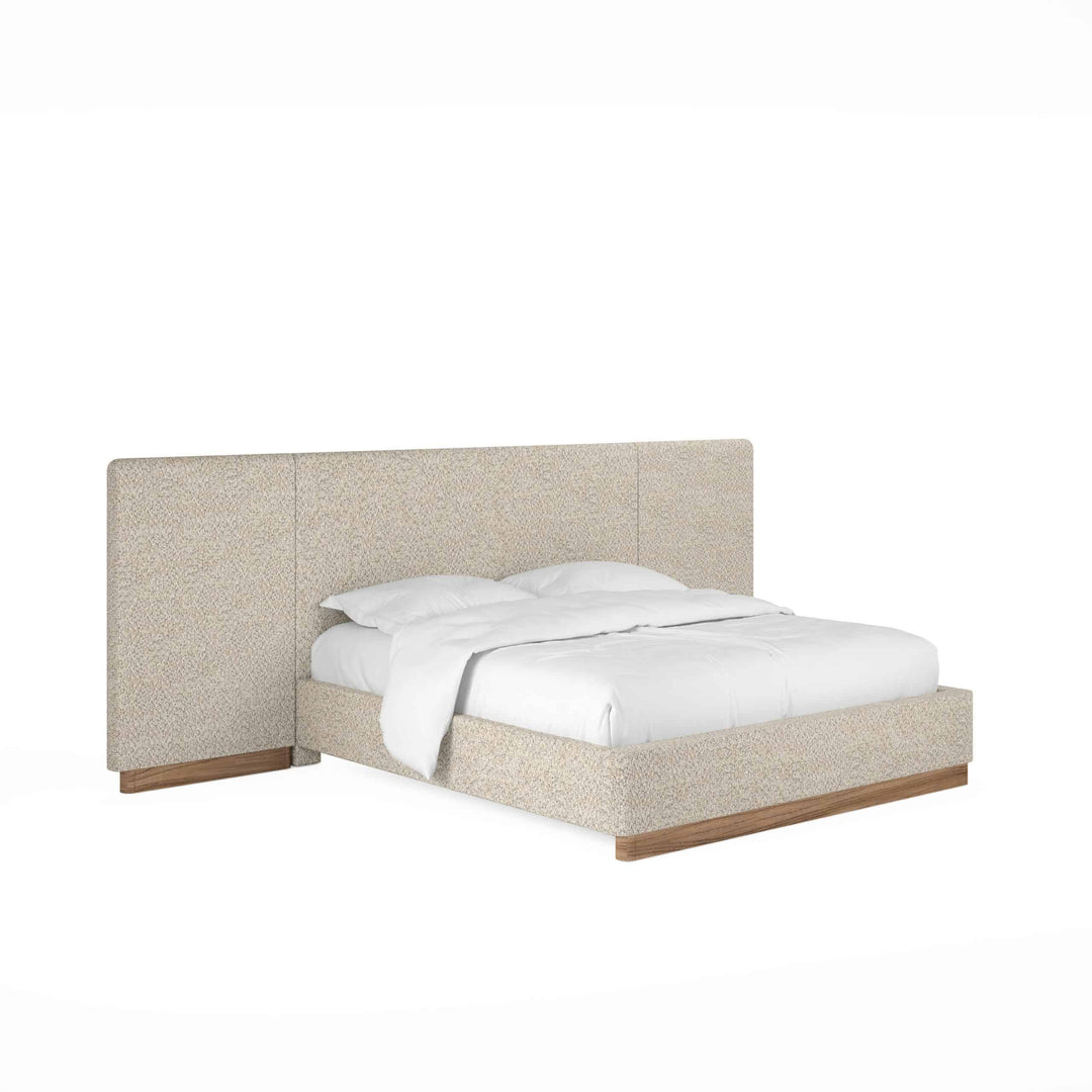 Portico Upholstered Bed with End Panel - AmericanHomeFurniture