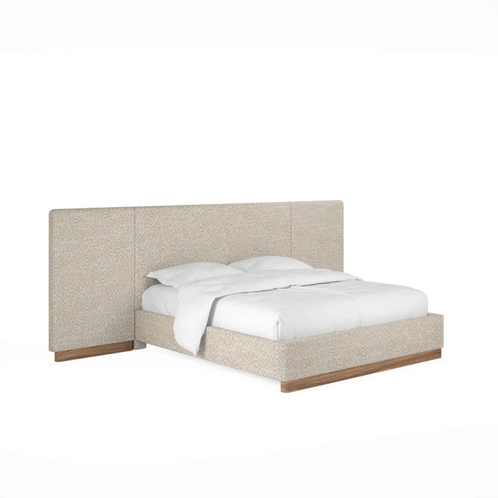 Portico Upholstered Bed with End Panel - AmericanHomeFurniture