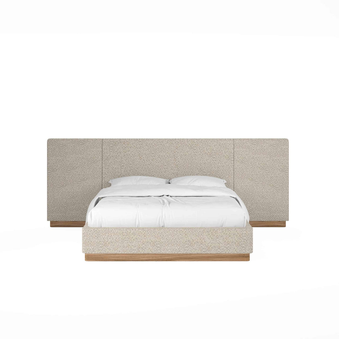 Portico Upholstered Bed with End Panel - AmericanHomeFurniture