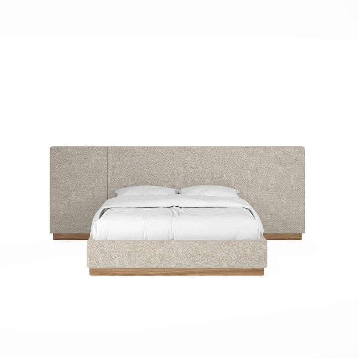 Portico Upholstered Bed with End Panel - AmericanHomeFurniture