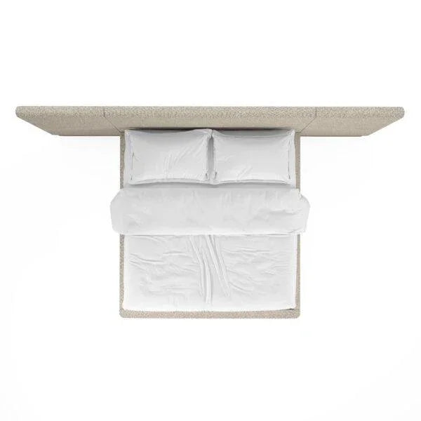 Portico Upholstered Bed with End Panel - AmericanHomeFurniture