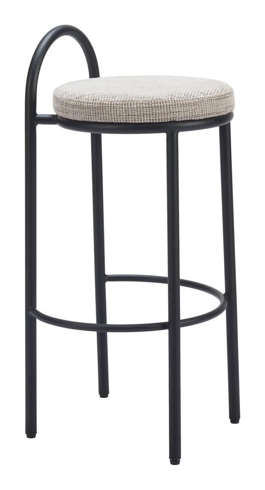 Zuo Sisal Barstool (Set of 2) Beige Tweed BAR STOOLS + COUNTER STOOLS