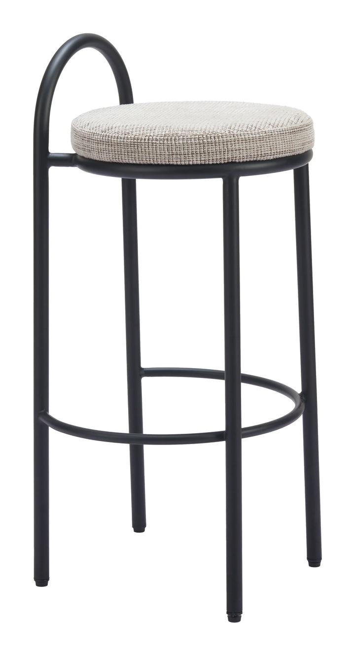 Sisal Barstool (Set of 2) Beige Tweed - AmericanHomeFurniture