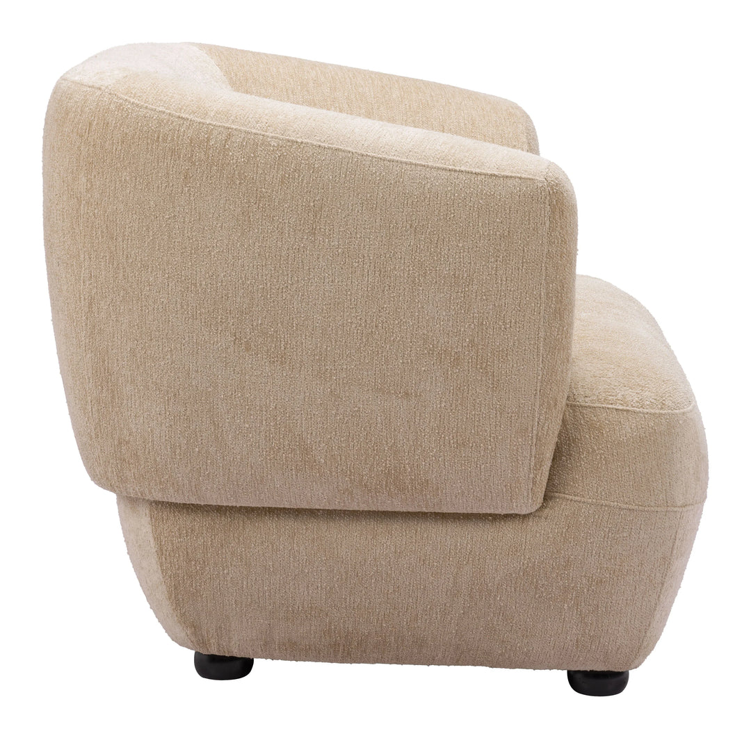 Bekker Accent Chair Golden Beige - AmericanHomeFurniture