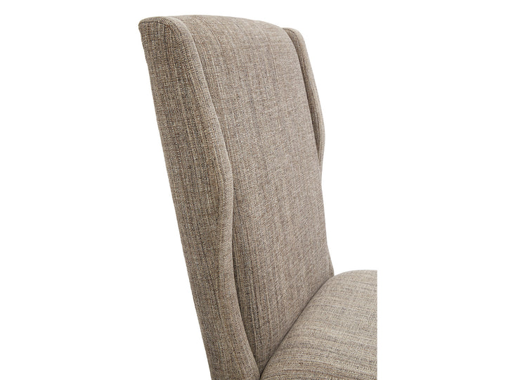 Ryker Nocturn Black And Coventry Grey Upholstered Host Chair - Set of 2 - D5013-66