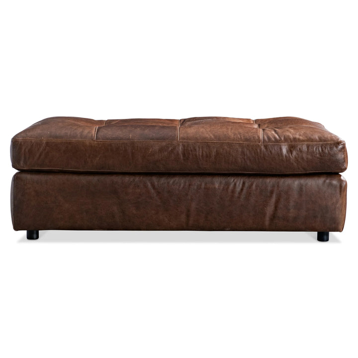 American Home Furniture Bernhardt Nest Leather Ottoman