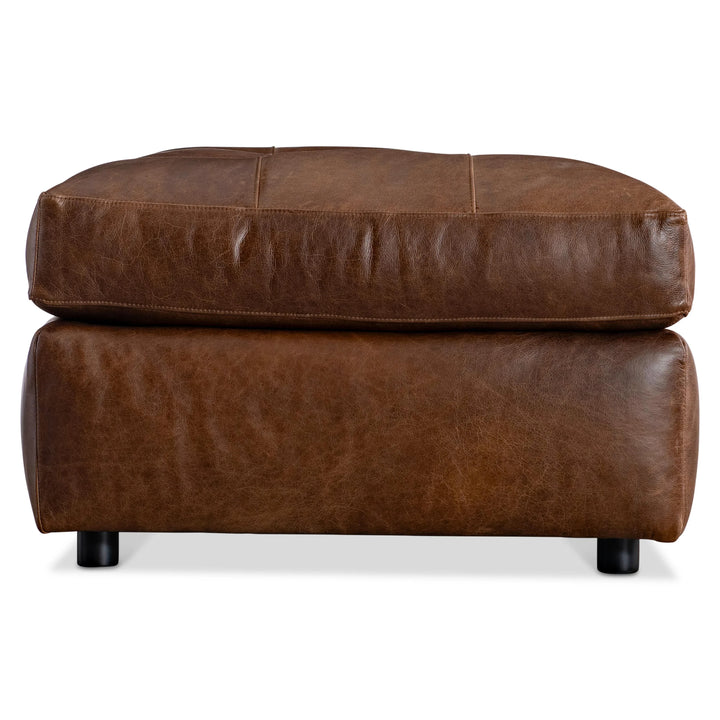 American Home Furniture Bernhardt Nest Leather Ottoman