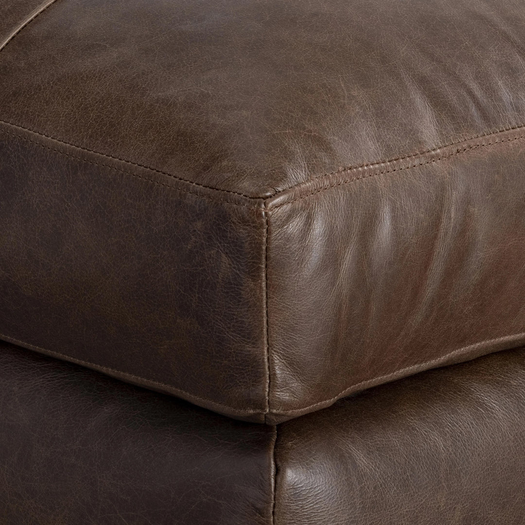 American Home Furniture Bernhardt Nest Leather Ottoman