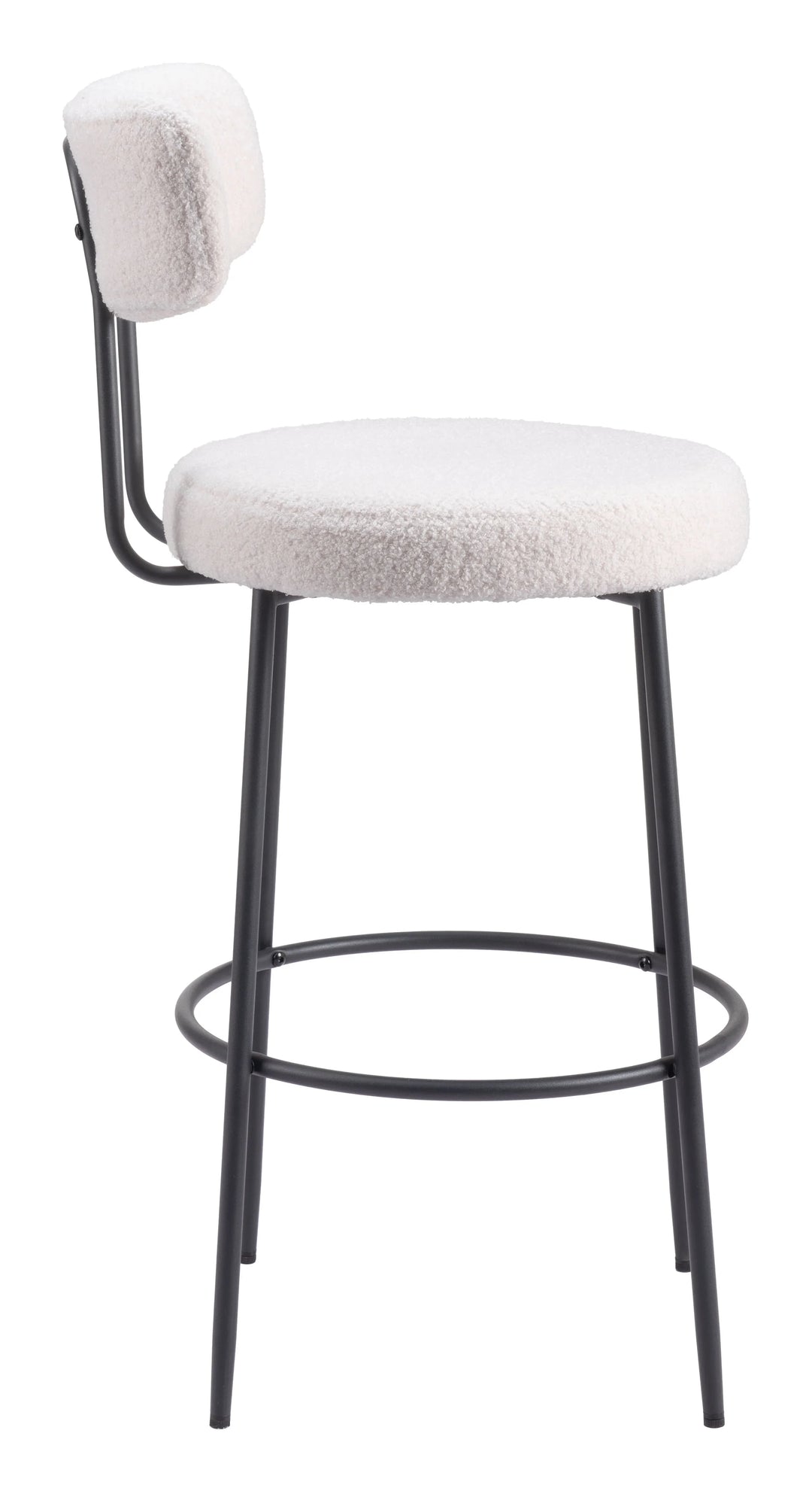 Blanca Barstool (Set of 2) Ivory - AmericanHomeFurniture