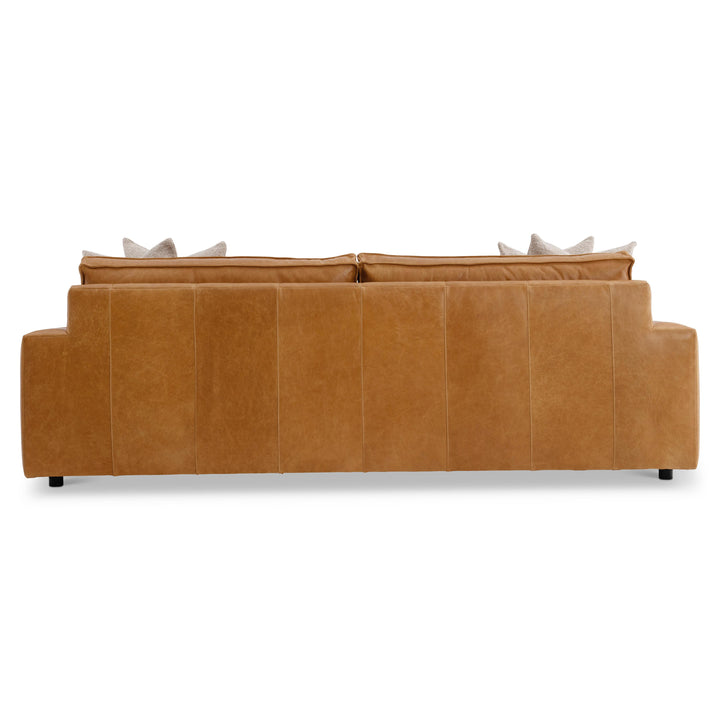 American Home Furniture Bernhardt Nest Leather Sofa