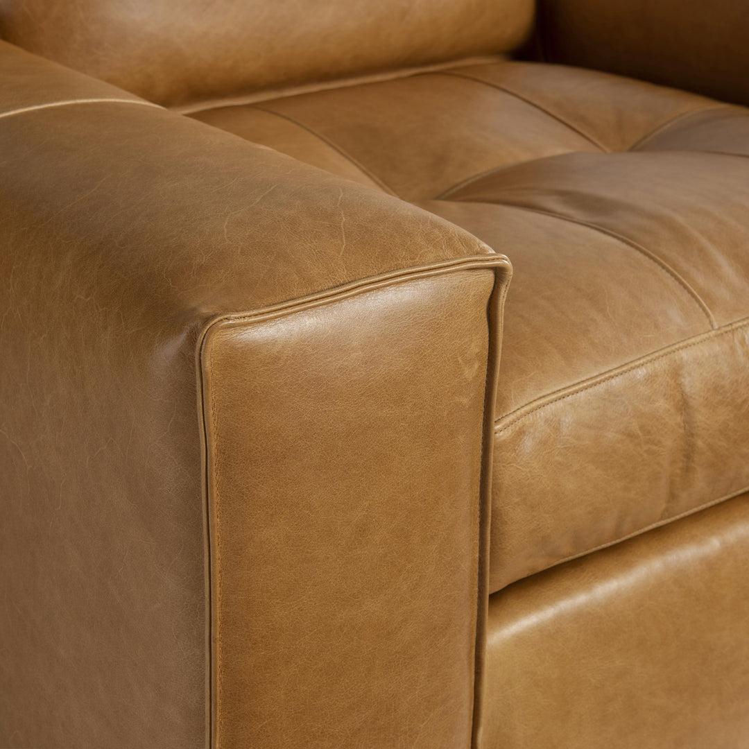 American Home Furniture Bernhardt Nest Leather Swivel Chair