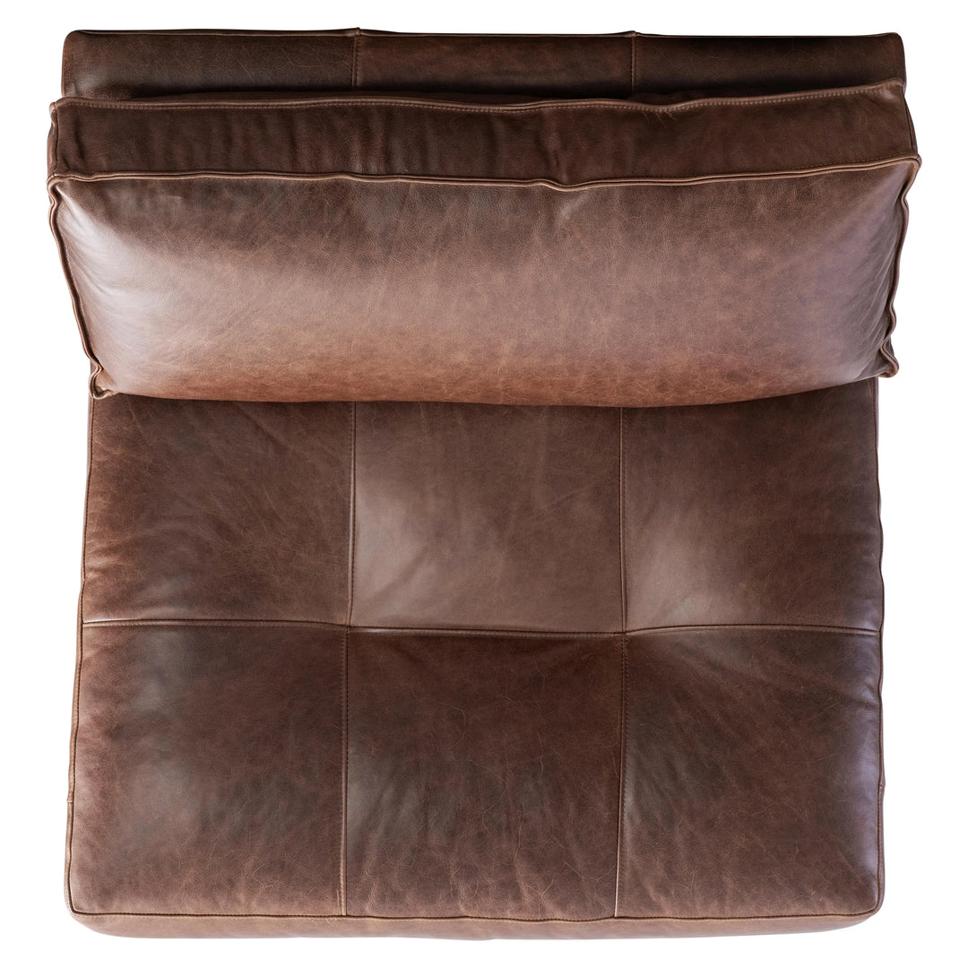 American Home Furniture Bernhardt Nest Leather Armless Chair