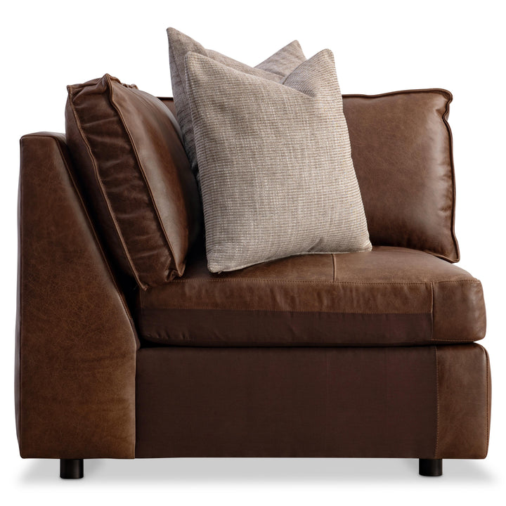 American Home Furniture Bernhardt Nest Leather Corner Chair