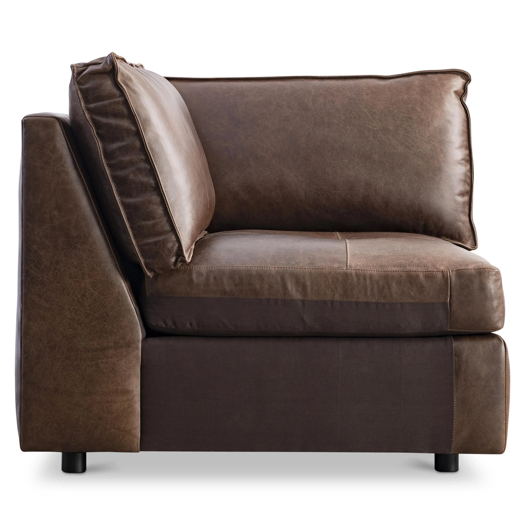 American Home Furniture Bernhardt Nest Leather Corner Chair