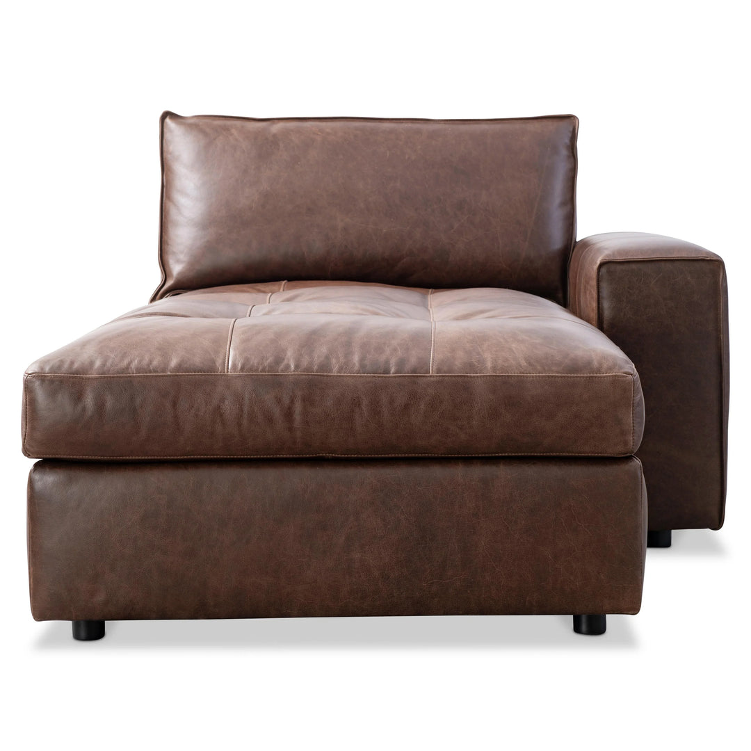 American Home Furniture Bernhardt Nest Leather Right Arm Chaise - Set of 2