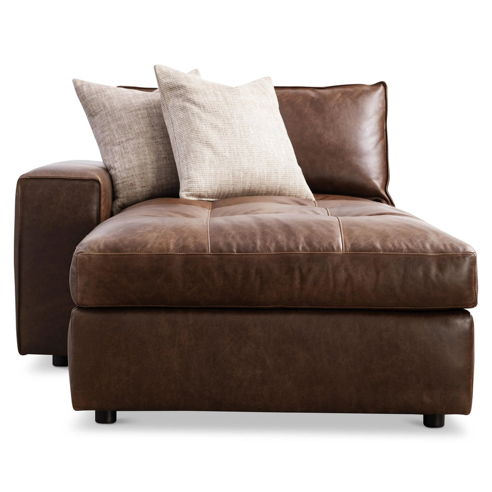 American Home Furniture Bernhardt Nest Leather Left Arm Chaise - Set of 2